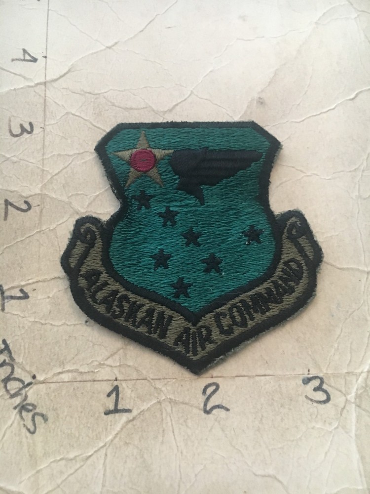 USAF Alaskan Air Command Squadron subdued patch 6/3/25
