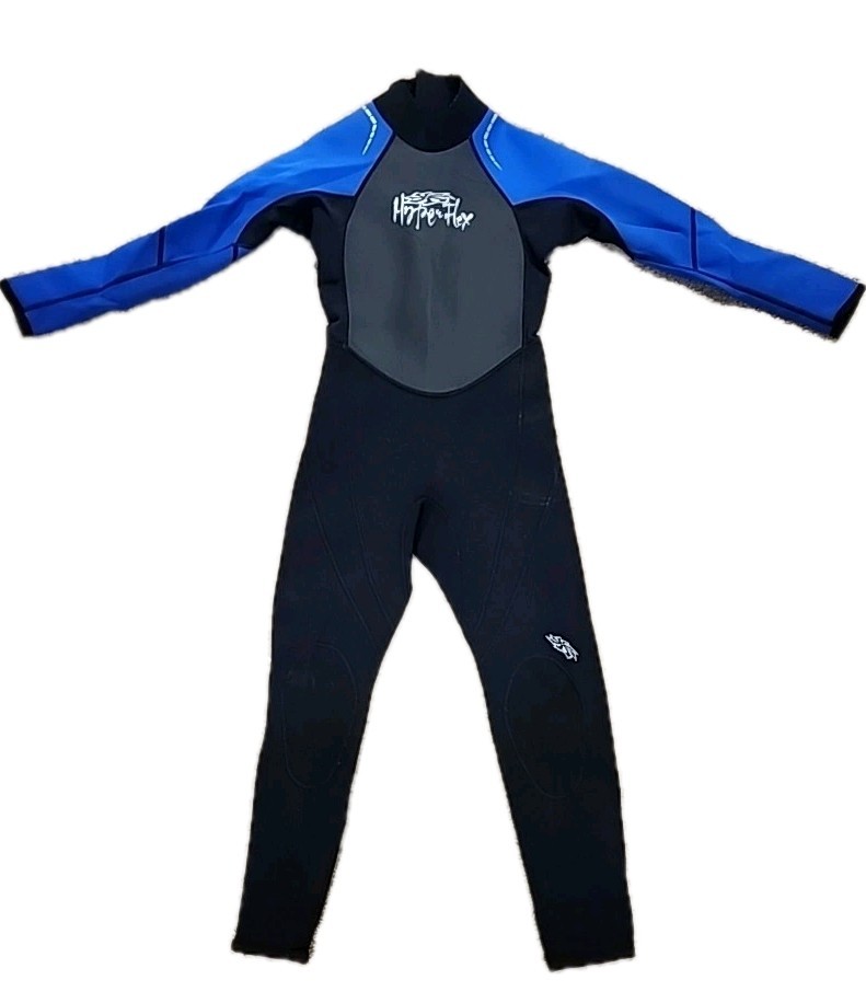 HYPERFLEX Access 3.2 Wetsuit - Black/Blue - JUNIORS 14.  Ships Same Business Day
