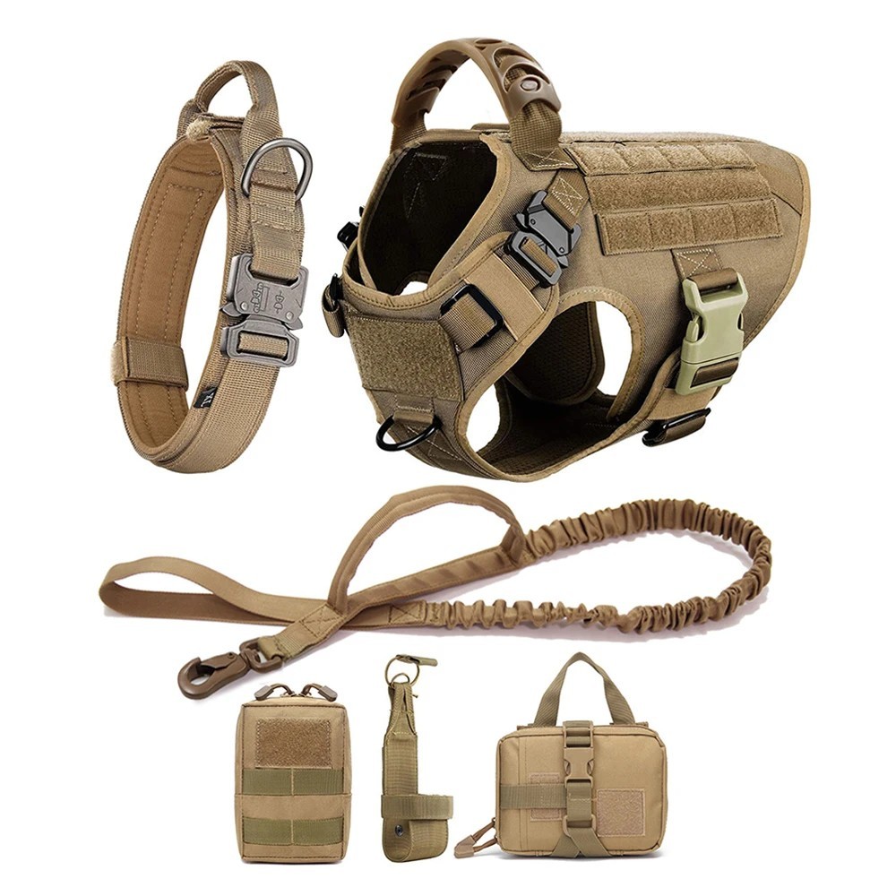 Large Dog Harness & Leash Set Training Walking Vest for German Shepherd