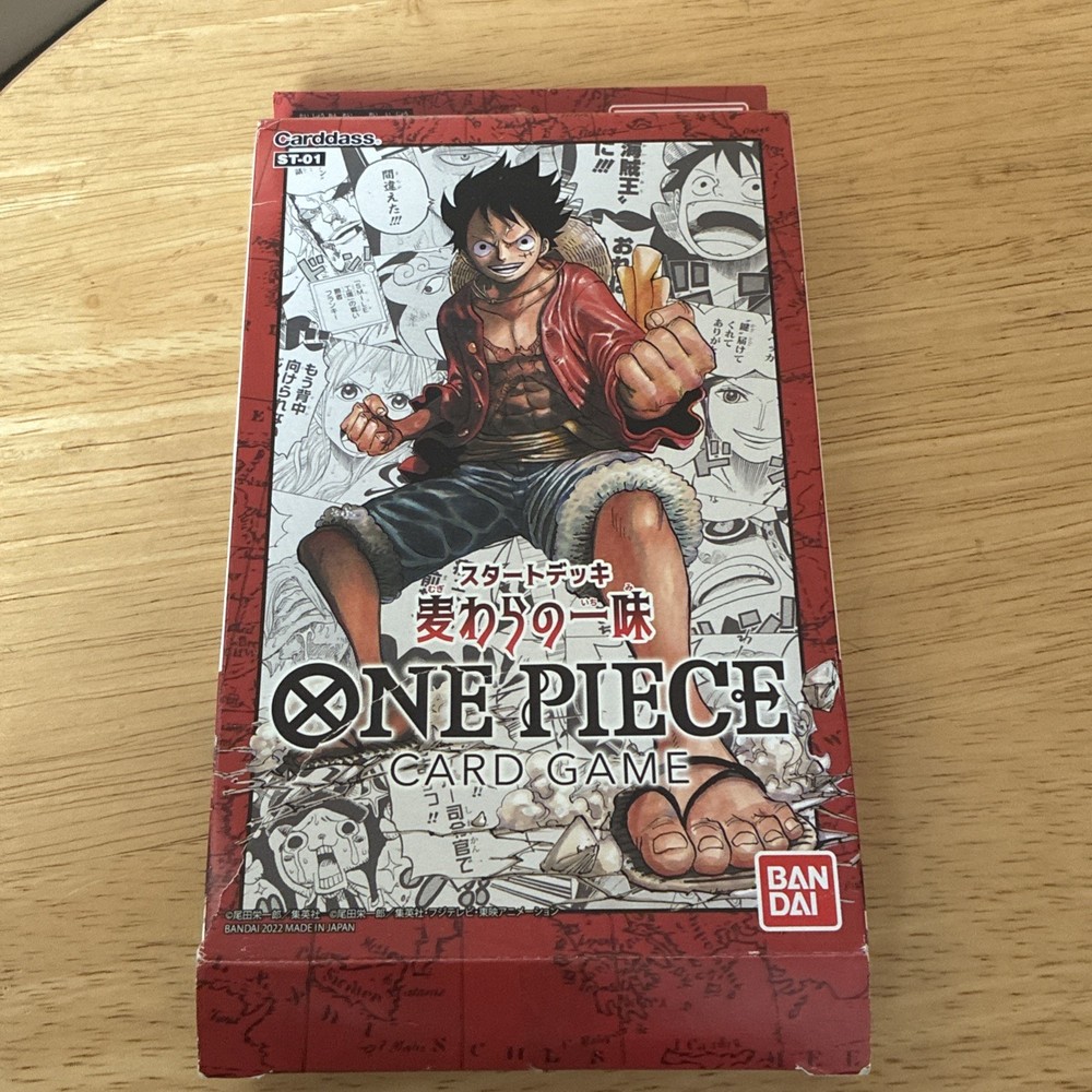 One Piece Card Game ST01 Starter Deck: Straw Hat Crew Opened but Unused