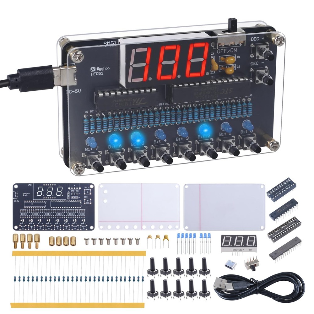 DIY Soldering Project Kit, Binary to Decimal Conversion Practice...