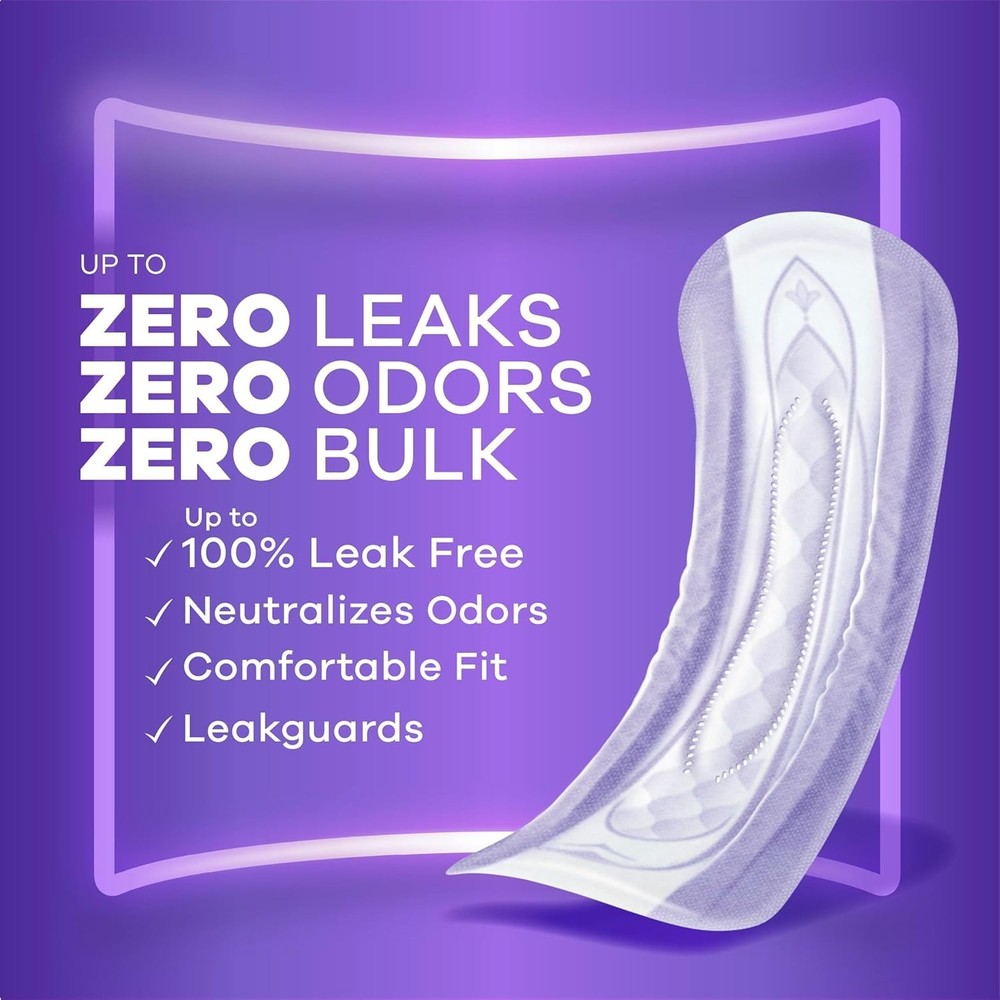 Always Discreet Moderate Long Absorbency 4 Drop Base Pads - 162ct