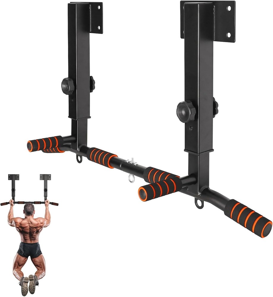 Pull Up Bar Wall Mounted: Adjustable Wall Joist Mount Pull Up Bar & Chin Up Bar