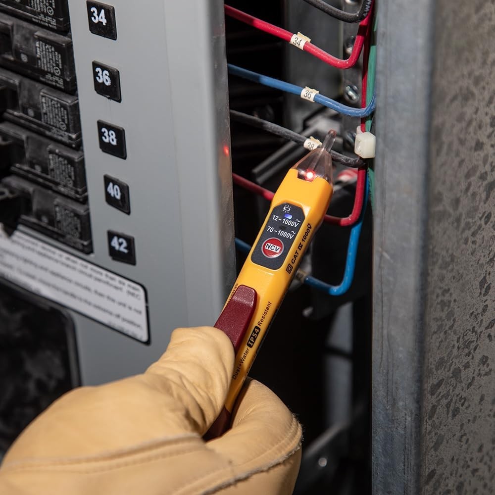 Comprehensive Dual Range Voltage Tester with Receptacle Tester & LED Indicators