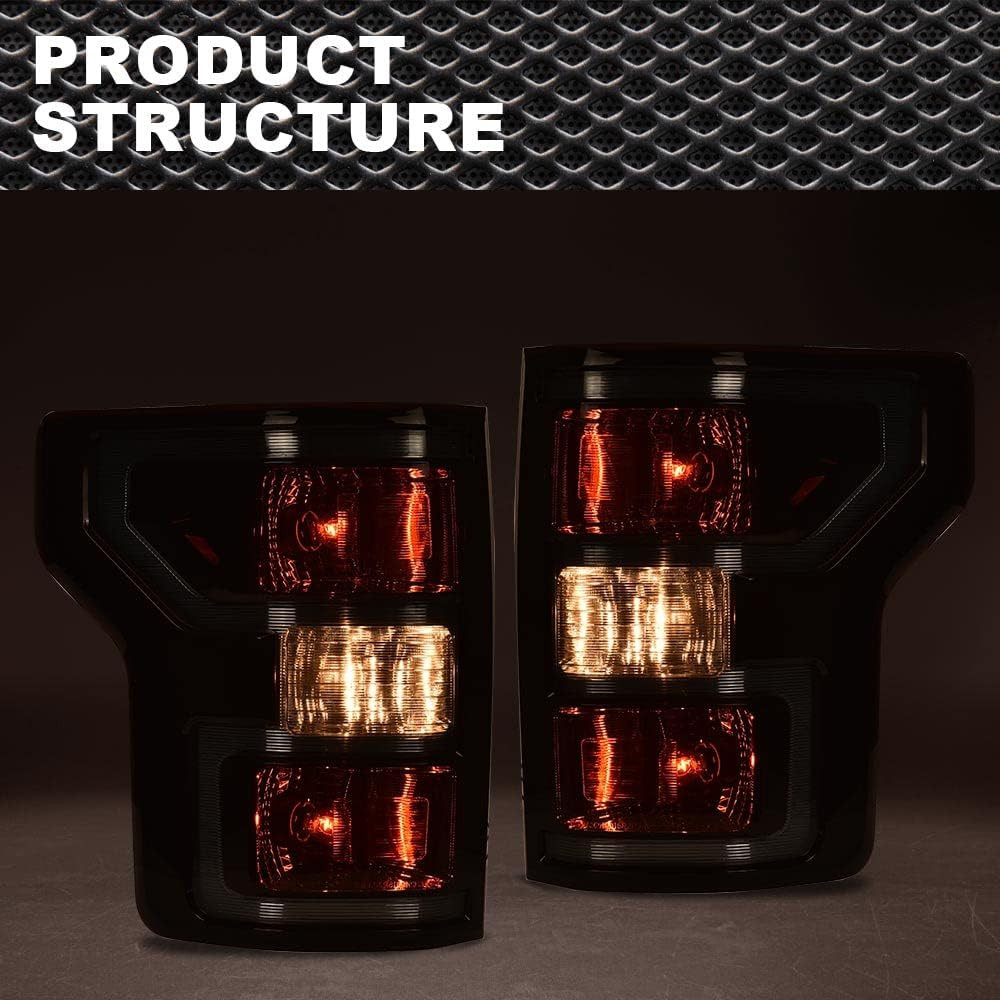 Rear Tail Assembly Lights Lamp Driver & Passenger Side Compatible with Ford F150