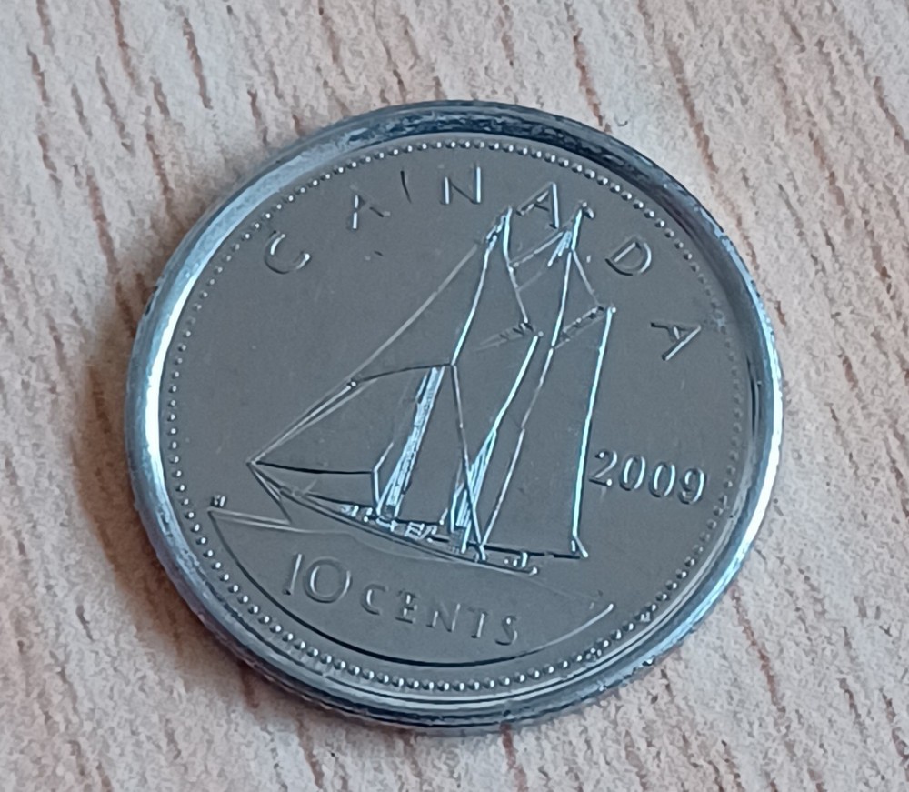 Canada 10 Cents Coin 2009 Leaf