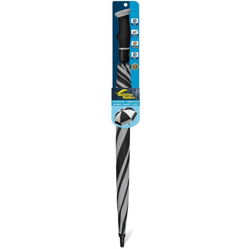 Double Canopy Golf Umbrella Windproof Auto Open Water Resistant Ergonomic Handle