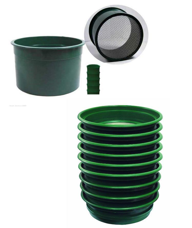 17pc MINI/ LARGE CLASSIFIER SIFTING PAN SET FOR YOUR GOLD PAN PANNING