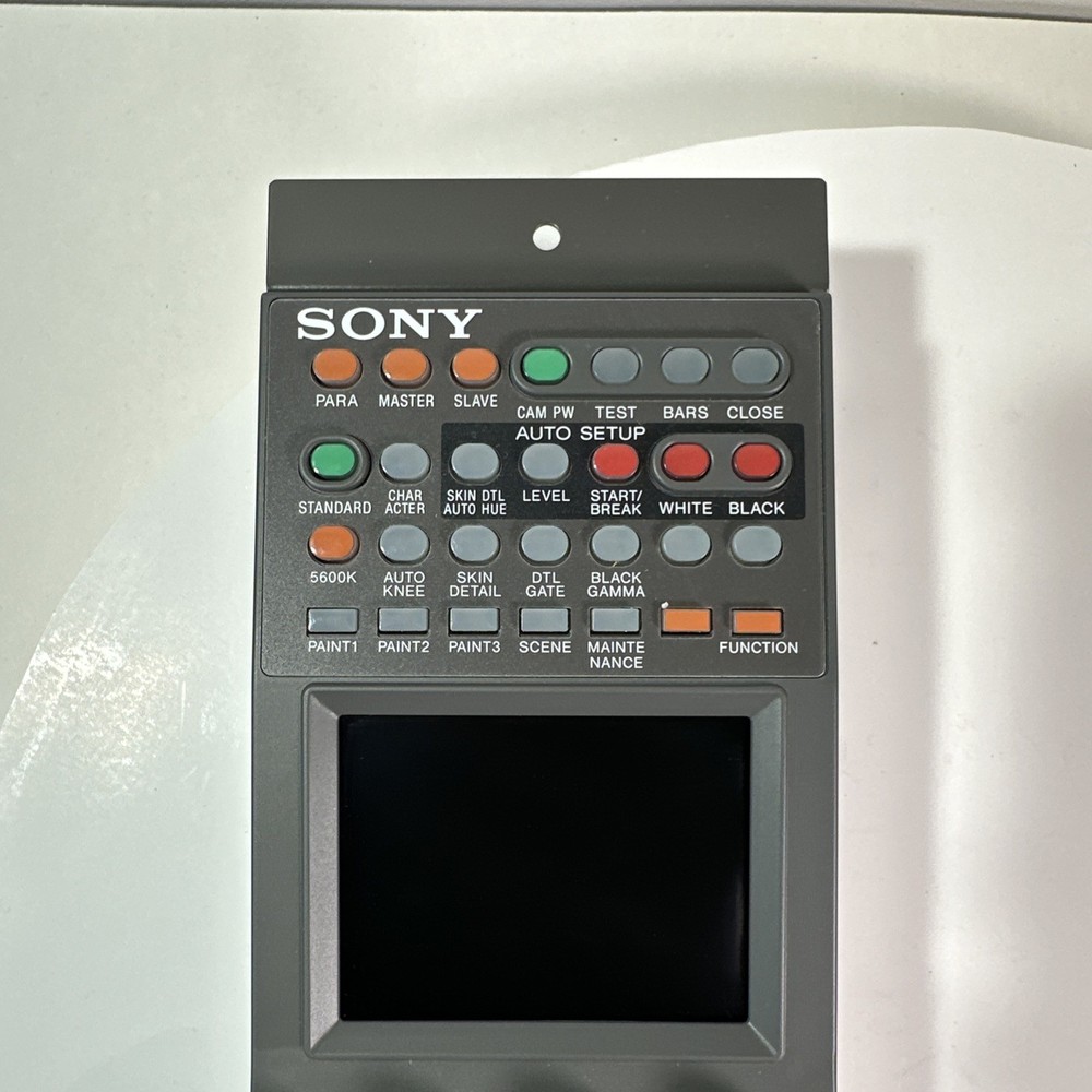 Sony RCP-750 Remote Control Panel Pro Broadcast Cameras Mint Includes Manual