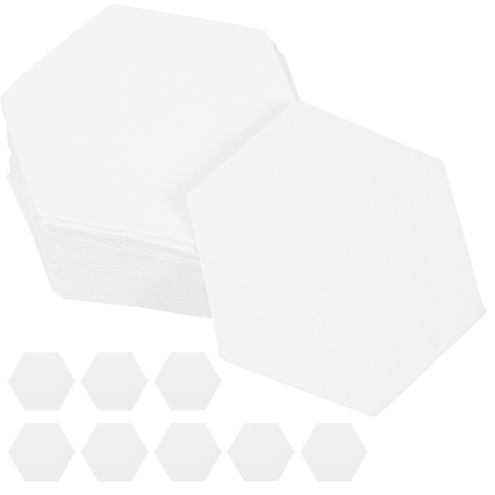 300 Pcs Handwork Craft Paper Patchwork for DIY Reusable Hexagonal