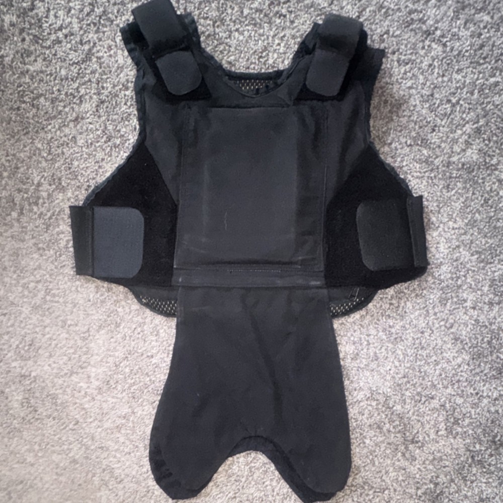 Second Chance Tactical Body Armor Protector Nylon Black Small Regular Men BA-3A…