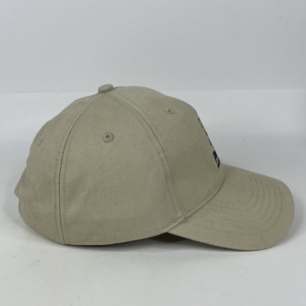 Pinehurst Hat Cap Blue Strap Back Mens Beige Pinewild Golf Course Staff