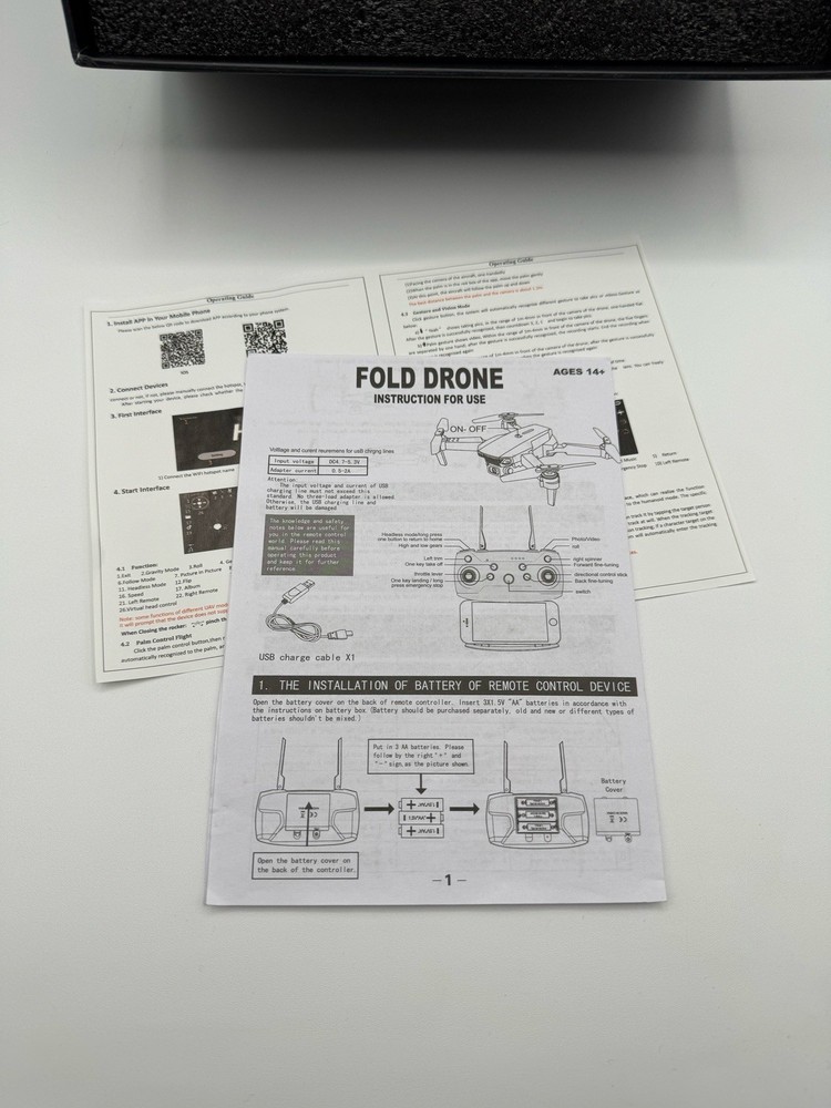 SMS DRONE LF620 4K HD Camera Foldable Avoid Obstacles New Open Box