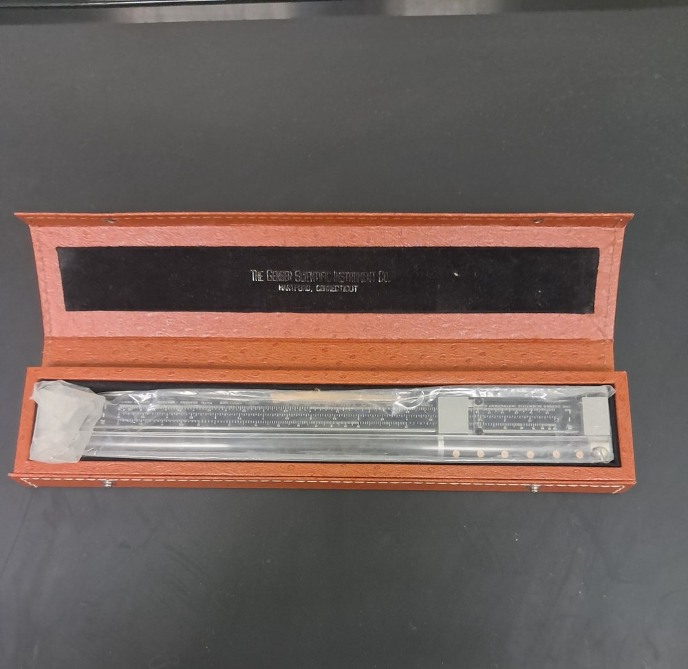 Gerber Scientific Variable Scale Engineering Slide Rule w/ Org Wrench TP007100B
