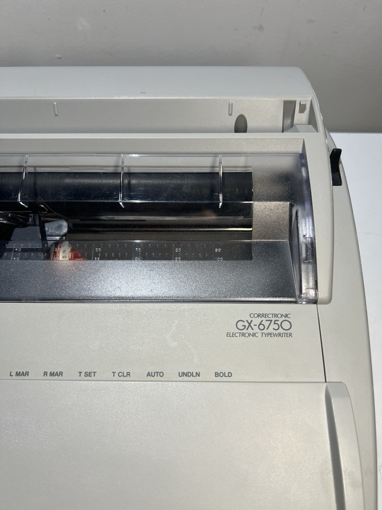 Brother Correctronic GX-6750 Electronic Typewriter w/ Cover Tested & Working
