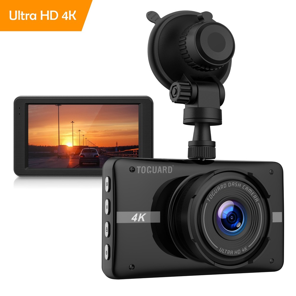 TOGUARD 4K Dash Cam Front Dash Camera Night Vision G-Sensor Video Recorder