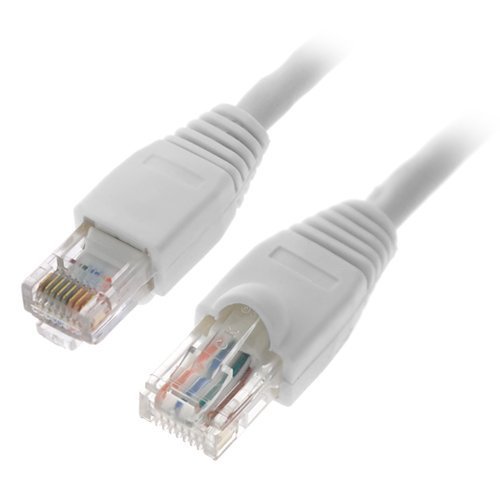 Ethernet Network Patch Cat5E Cable (25ft) - White
