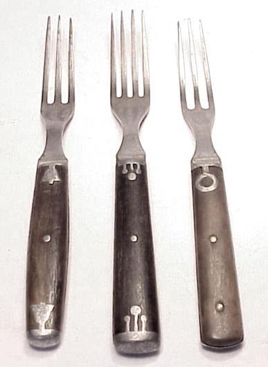 3 Different CIVIL WAR PERIOD FORKS