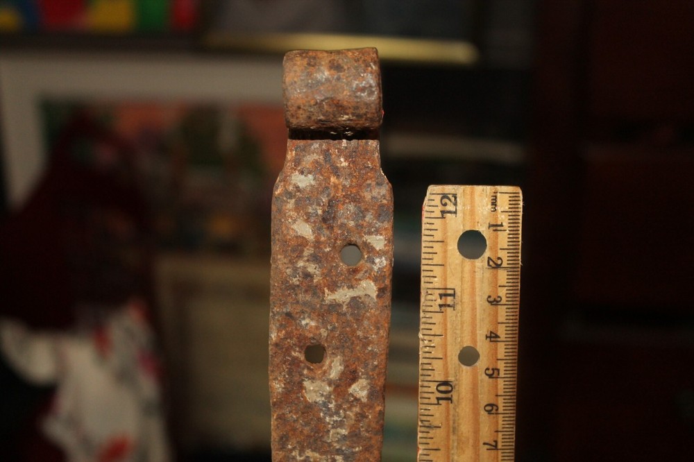 Antique Blacksmith Made Strap Hinge 13" AS IS for 1/2" Post