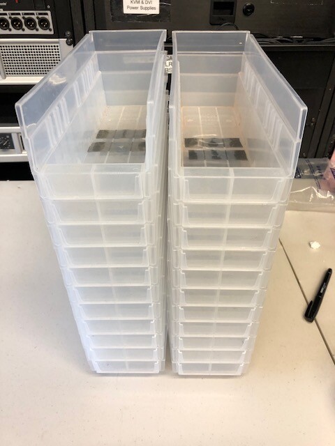 Uline Clear containers