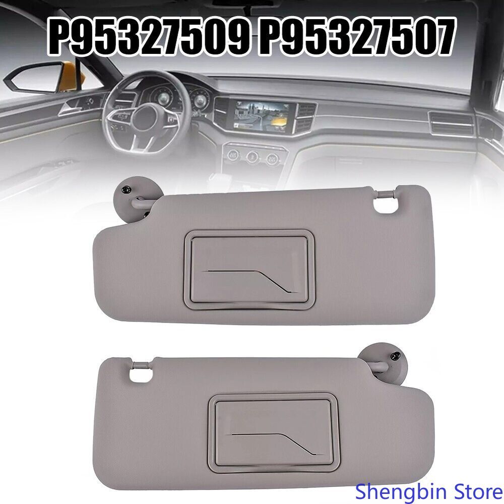Replacement Sun Visor Set for Chevrolet Driver & Passenger Side Gray