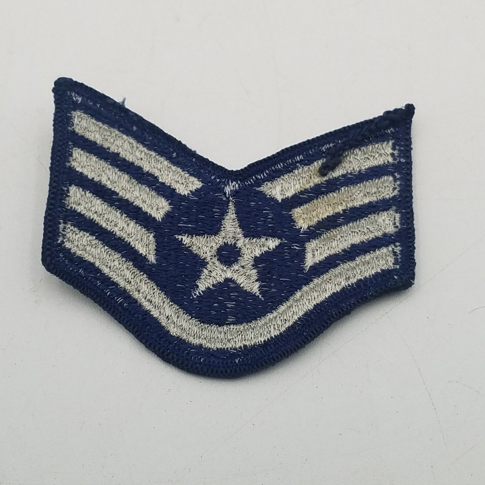 Vtg SMALL 3” Size STAFF SERGEANT USAF US Air Force Patch