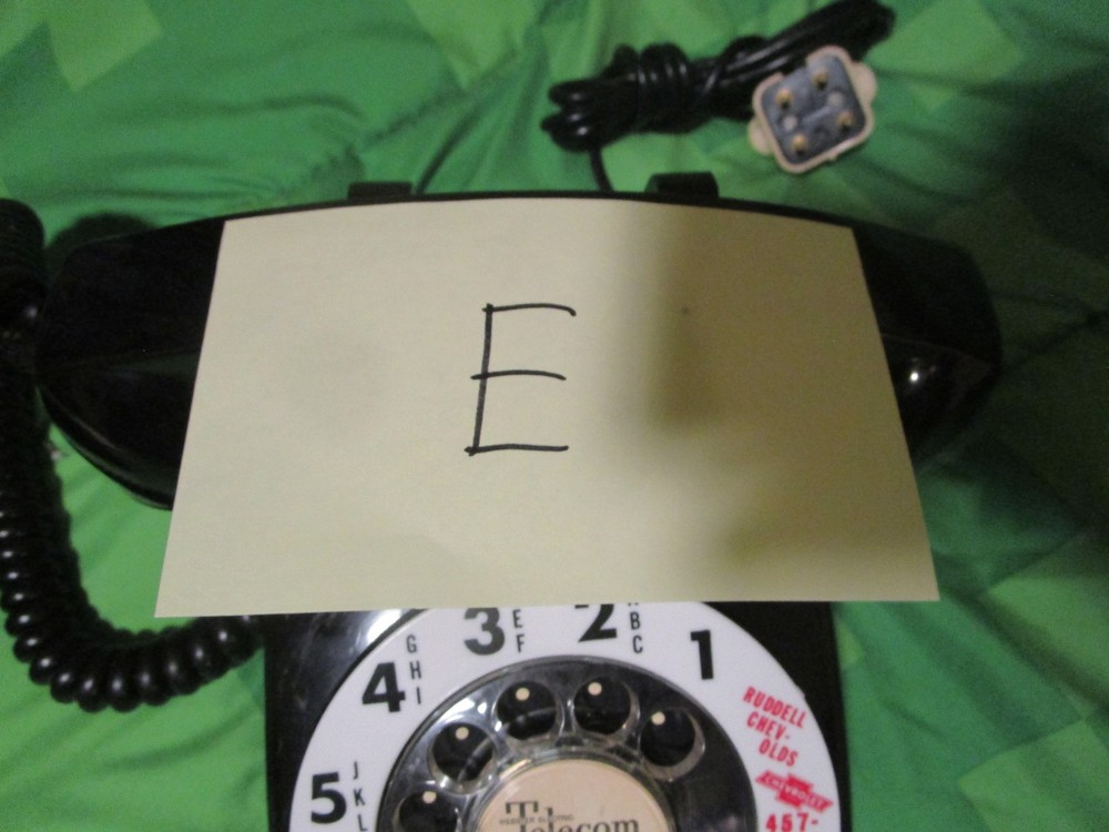 Black Rotary Telephone (E)