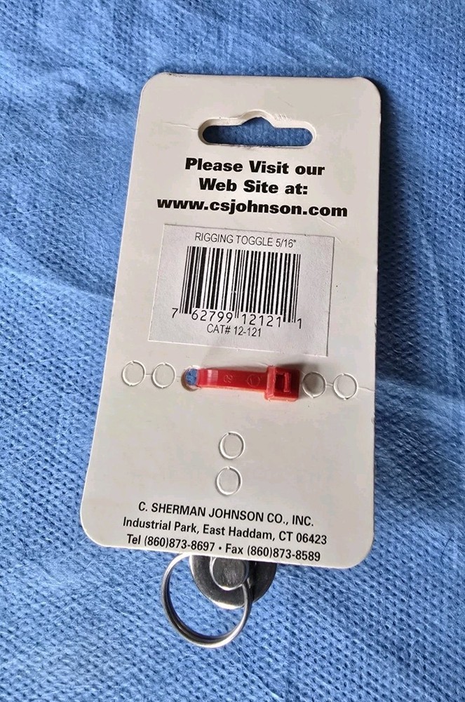 CS Johnson 5/16" Rigging Toggle, New