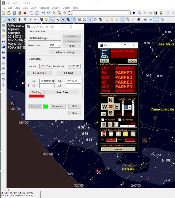 EQDirFi - WiFi Adapter for Skywatcher ORION
