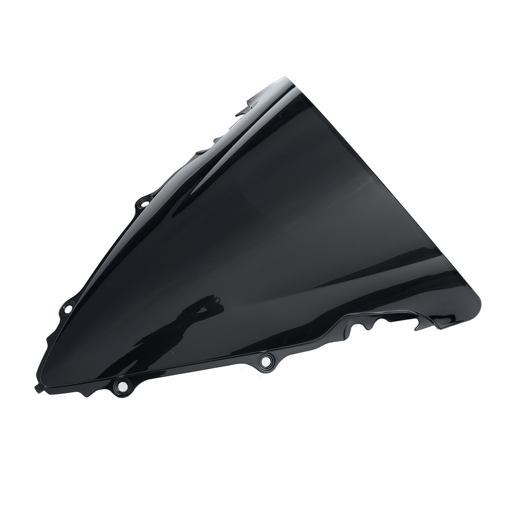 Black Dual Bubble Windshield Windscreen For Yamaha YZF R6 2003-2005 2004 PMMA