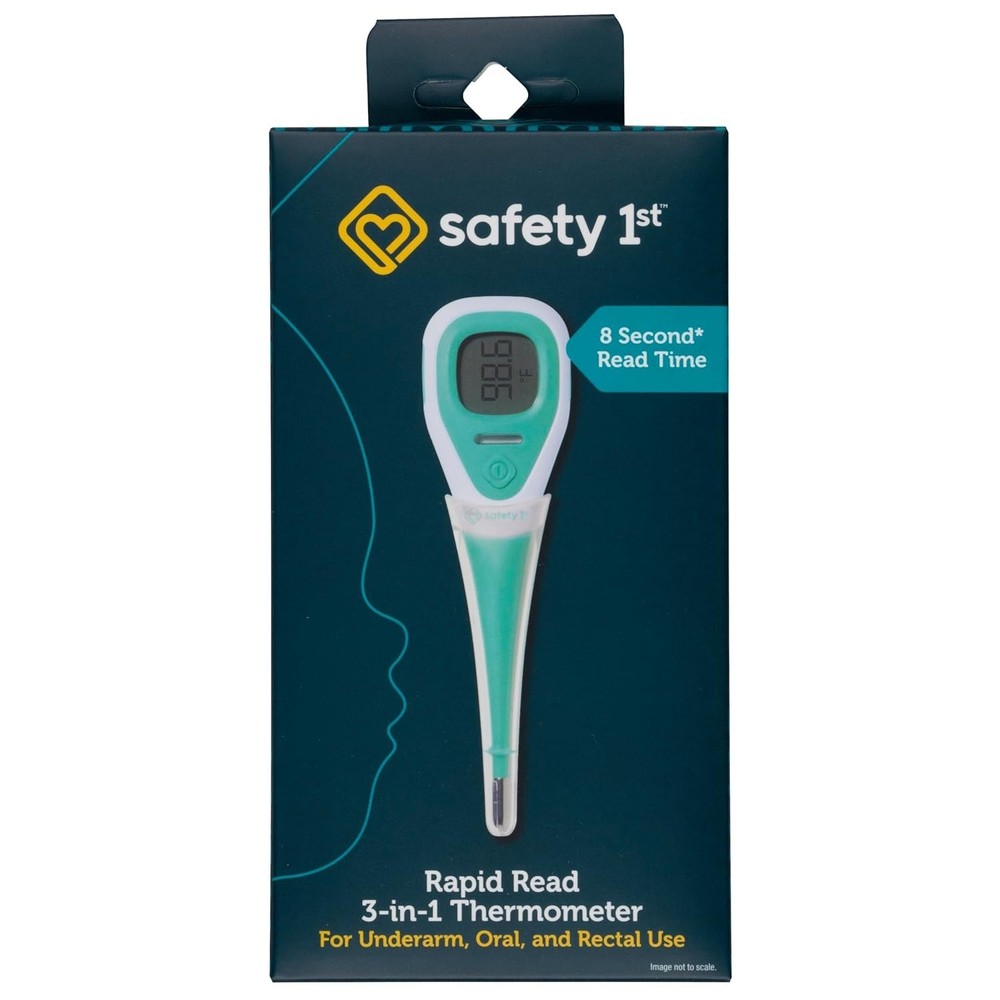Rapid Read 3-In-1 Thermometer, Aqua, One Size