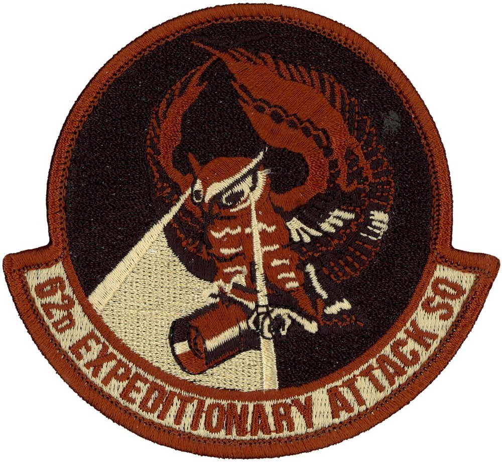 USAF 62d EXPEDITIONARY ATTACK SQUADRON PATCH - DESERT