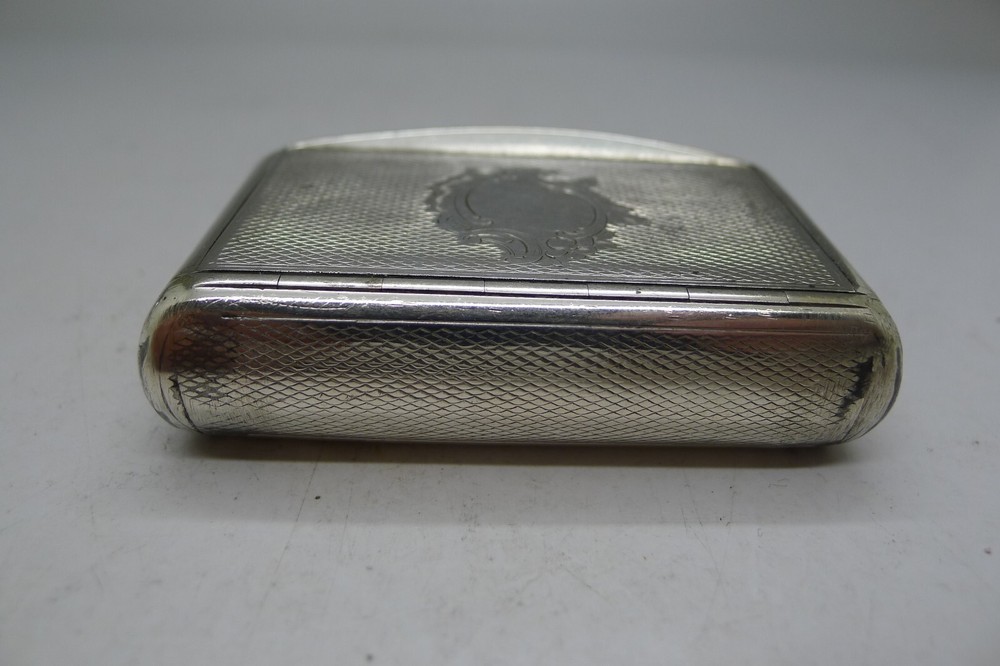 FRENCH ANTIQUE SOLID SILVER SNUFF BOX NO MONOGRAM NICE BOX ENTOURAGE1 SELLER