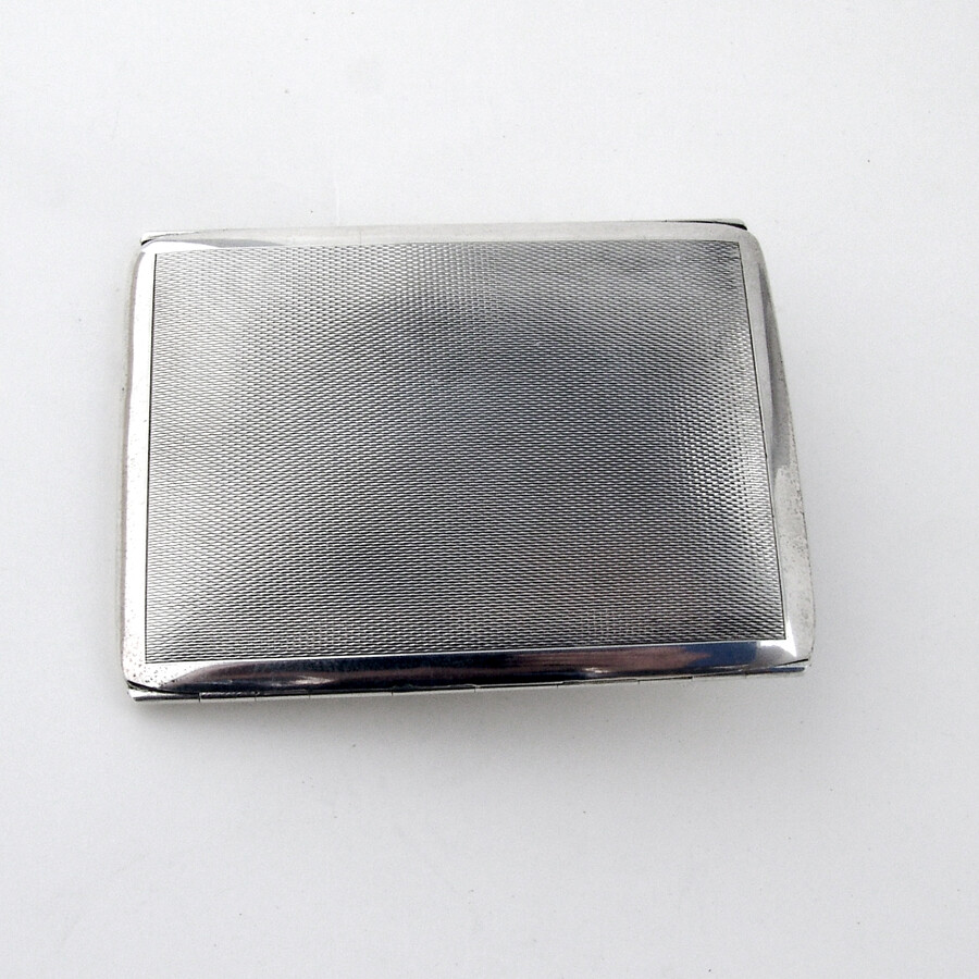 Cigarette Case Hidden Latch Watson Sterling Silver Mono JND