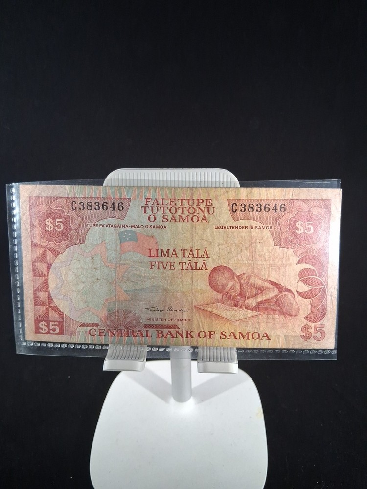 1960 WEST SAMOA 5 TALA BANKNOTE