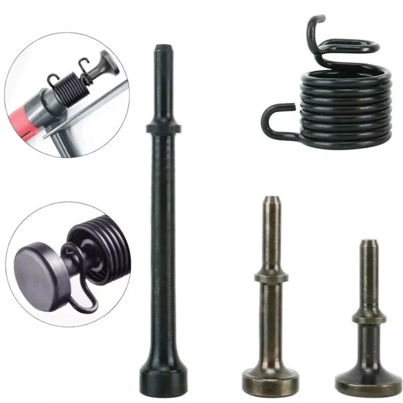 4 Pack Smoothing Pneumatic Air Hammer Bits Air Chisel Bits Tool Set with Spring.
