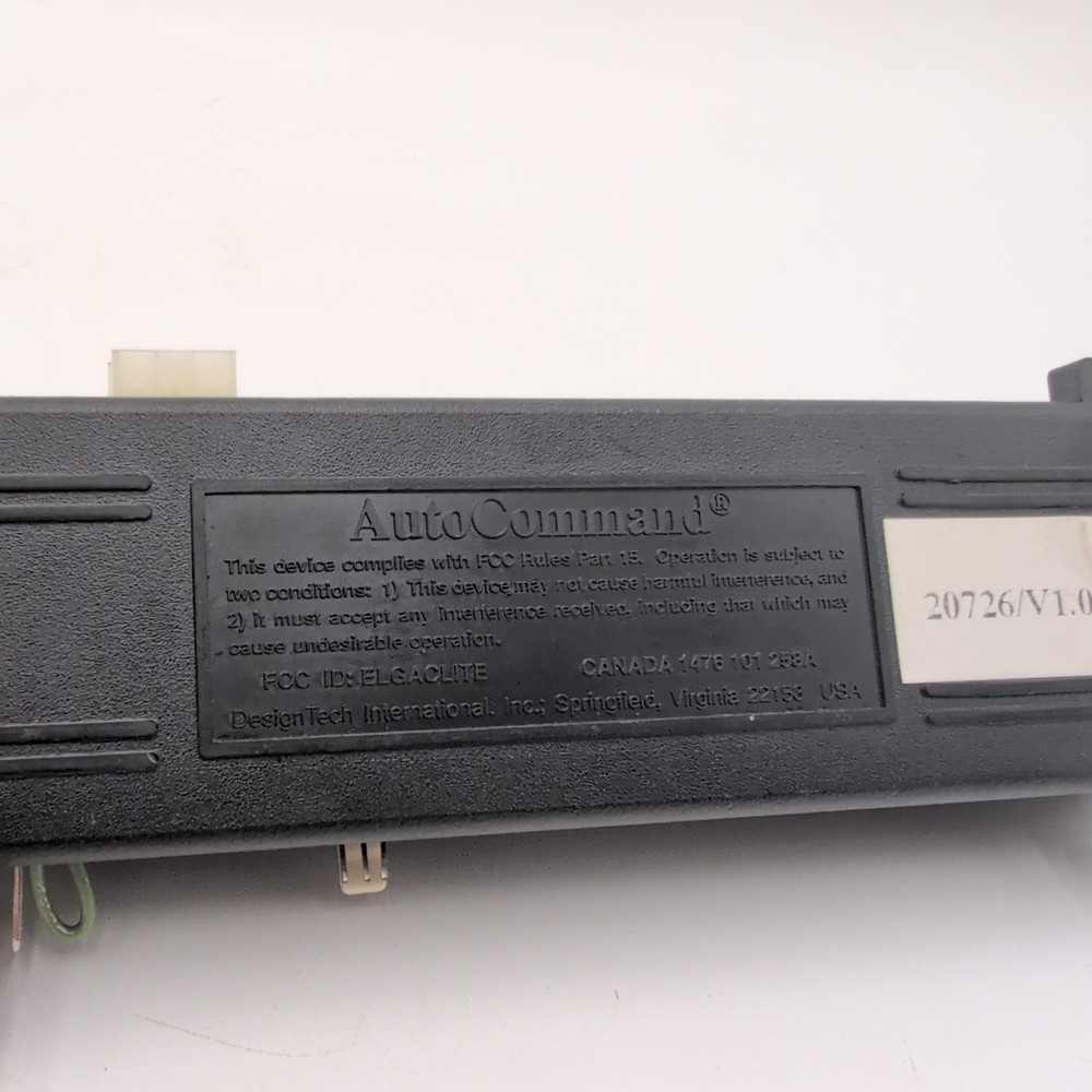 AutoCommand Remote Car Starter Command Module #25523 Auto Professional 2076