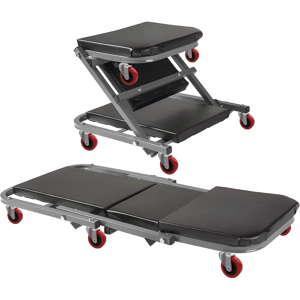 Durable 4 Pack Caster Wheels 2.5 Inch - Chrome & Polyurethane Finish