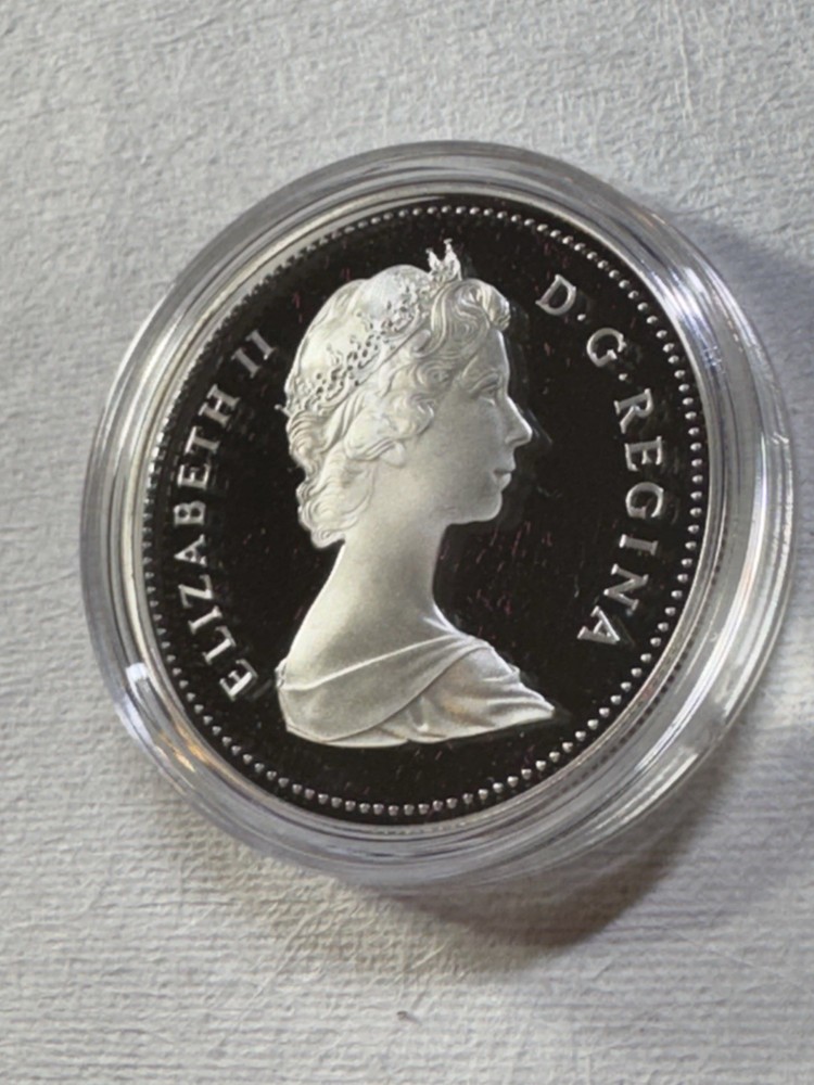 1984 Canada 1 Dollar Silver Proof Coin Toronto