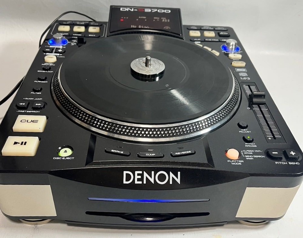 Denon DN-S3700 USB Media and CD Player Deck Motorized DJ Turntable working