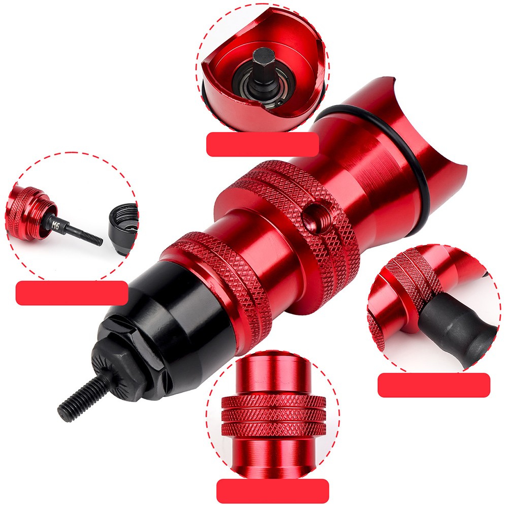 Manual Riveting Adapter Rivet Nut Gun for Electric Drill Insert Rivet Nut Tool