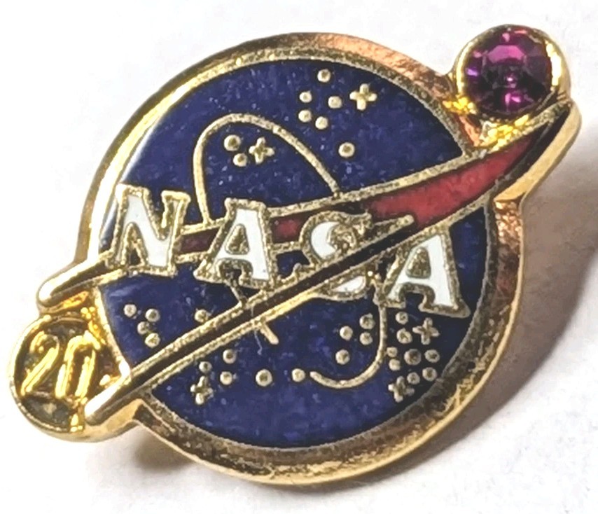 NASA 20 Year Service Pin - Pin Back