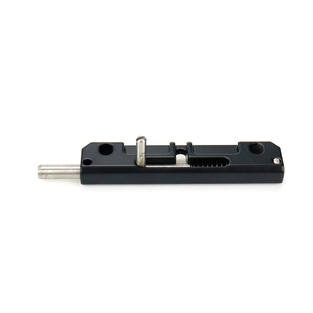 FarBoat 2 Pcs Spring Loaded Latch, Barrel Bolt Latch Black