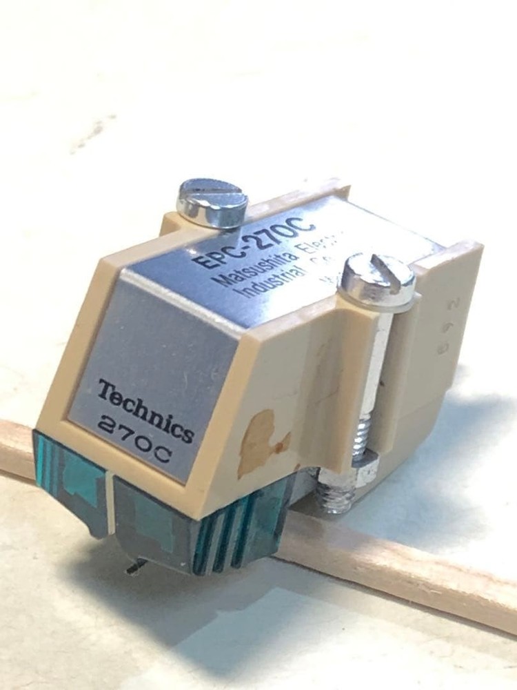 Technics EPC270C Cartridge Headshell without stylus working Tested Japan