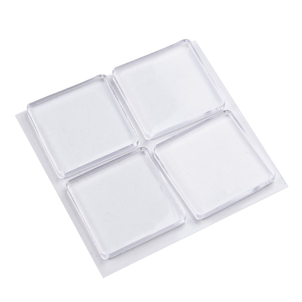 Washing Machine Pad Mat Set Transparent Silicone 4pcs for Shock Absorption