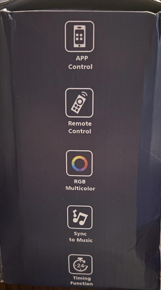 LED RGB Multicolor Outdoor String Light 500ft App Remote Sync Music Timer