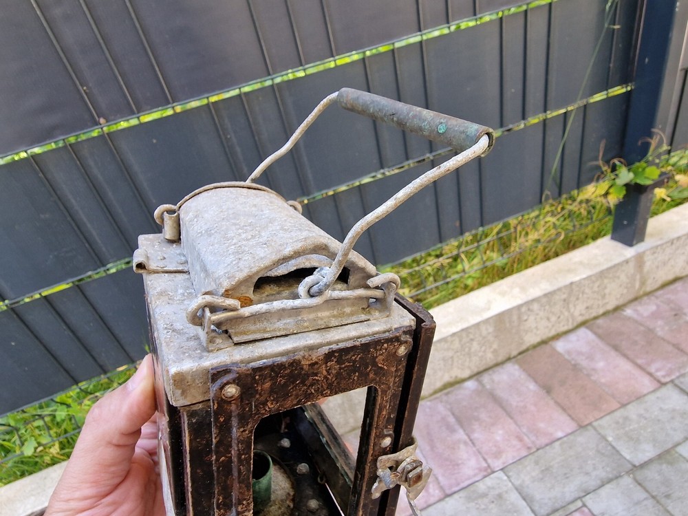 WW2 Original German Carbide Bakelite Lantern From The German Bunker.