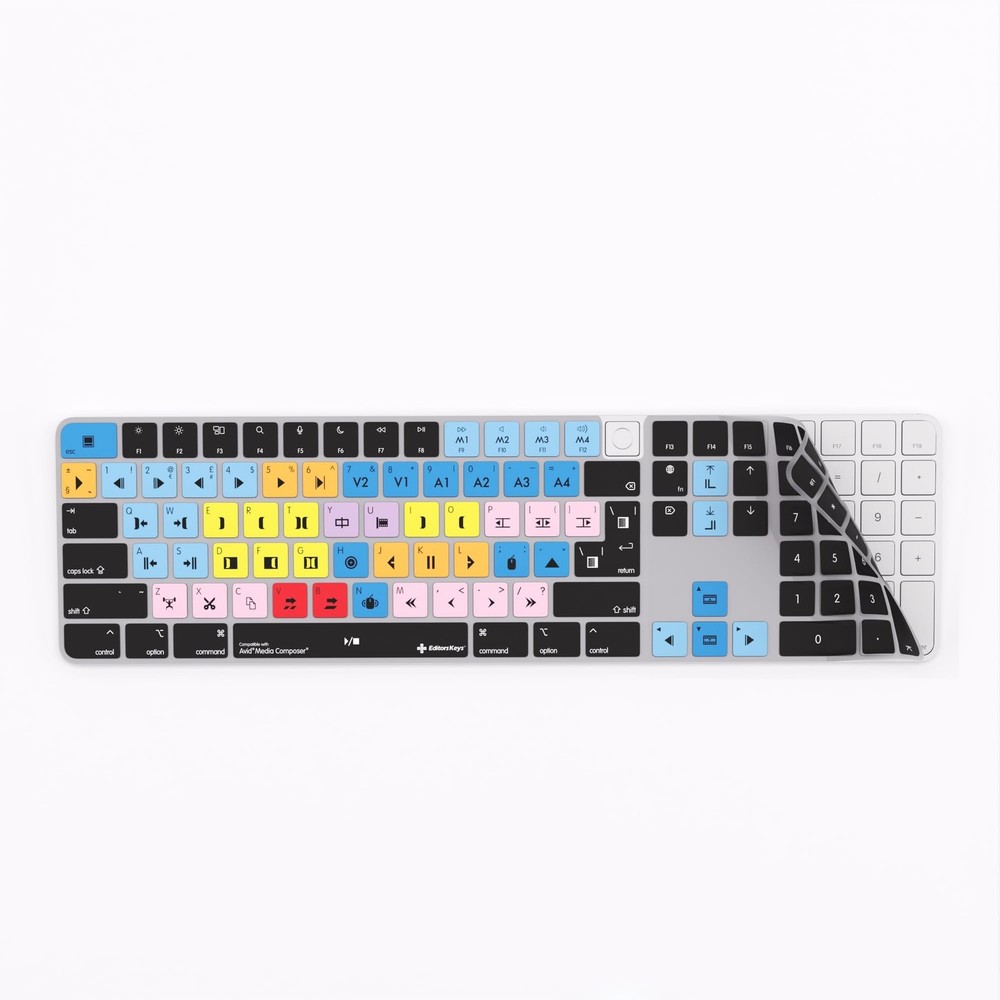 Shortcut Keyboard Cover for Avid Media Composer - Compatible with Apple Magic...