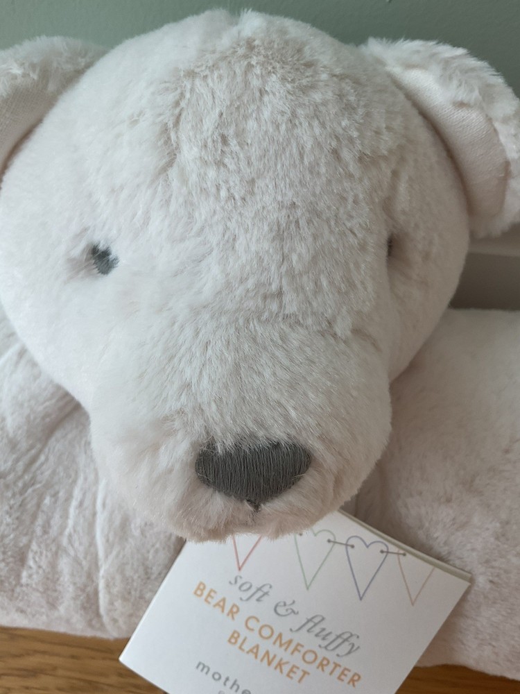 Mothercare Soft & Fluffy Bear Comforter Blanket