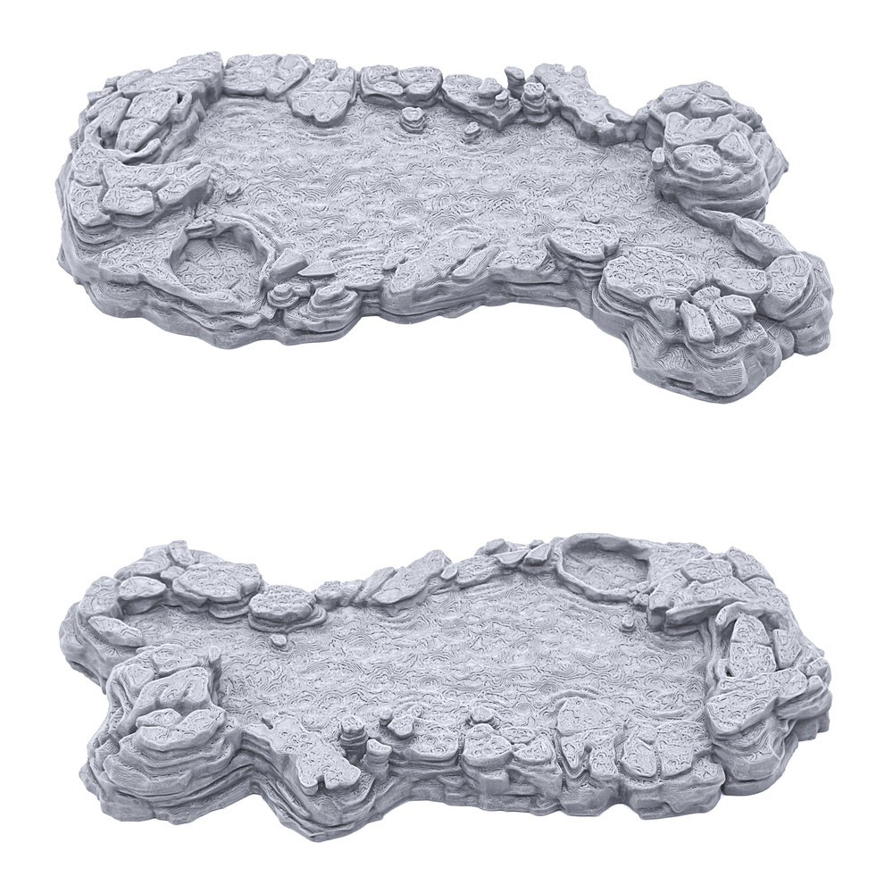 Grotto Cavern Pools by Printable Scenery, 3D Printed Tabletop RPG Scenery 28mm